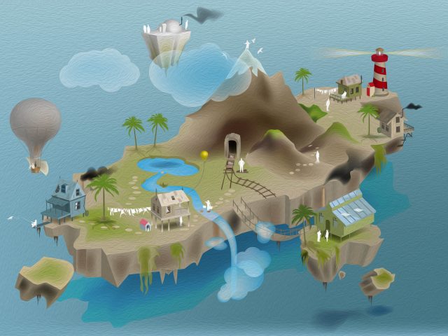 Floating island