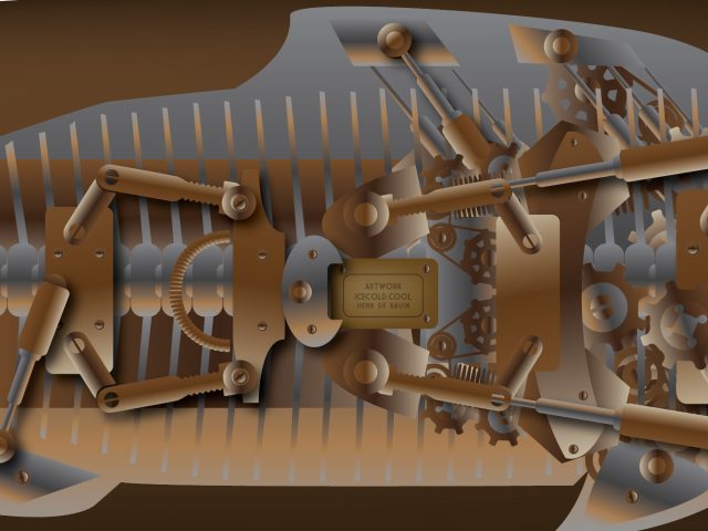 Steam Punk fish longboard